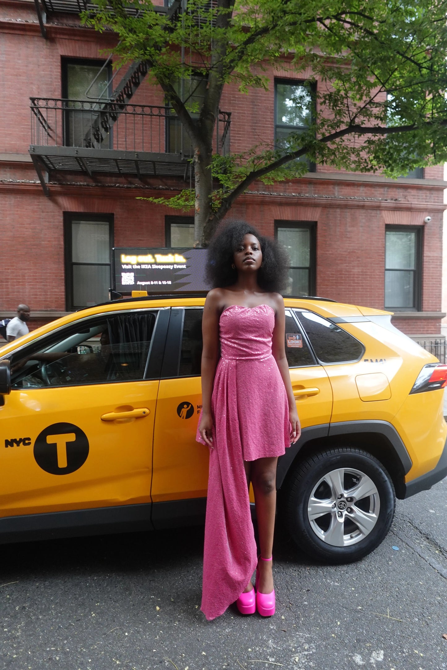 Rosé Lumière Sequin Mini Dress Toussaint Lea