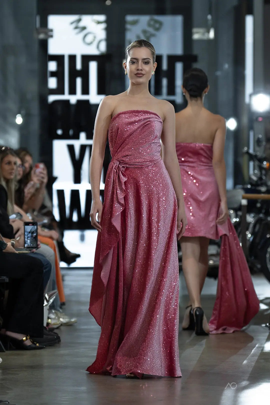 Rosé Luxe Sequin Gown Toussaint Lea