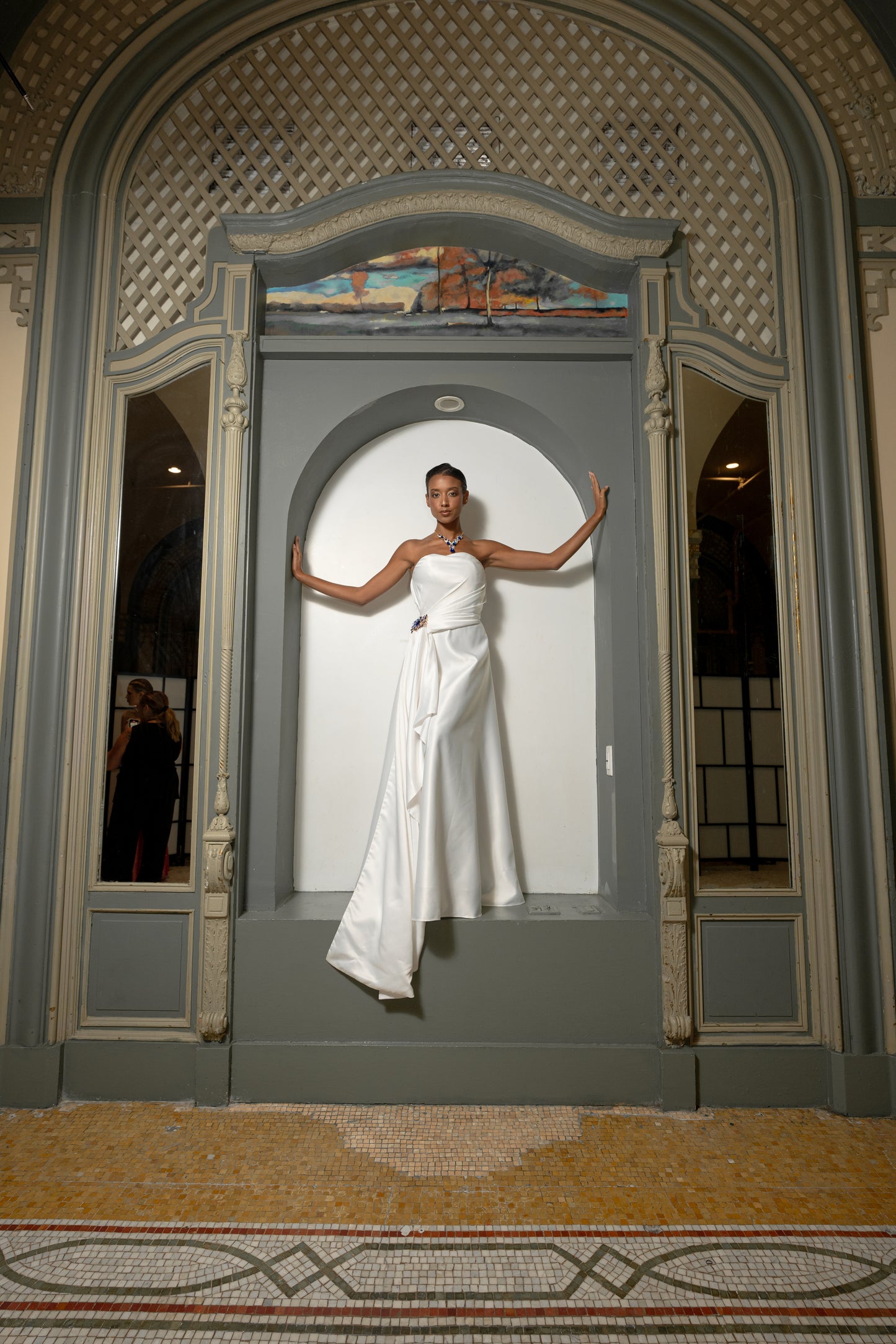 Celeste Draped Satin Gown - Toussaint Lea