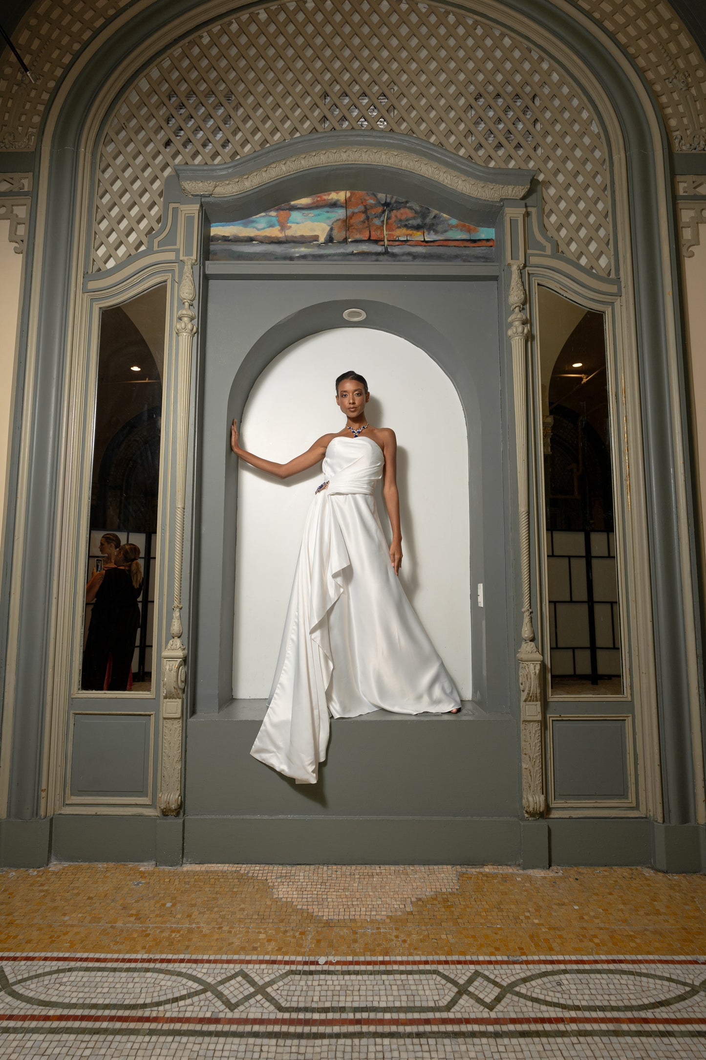 Celeste Draped Satin Gown - Toussaint Lea