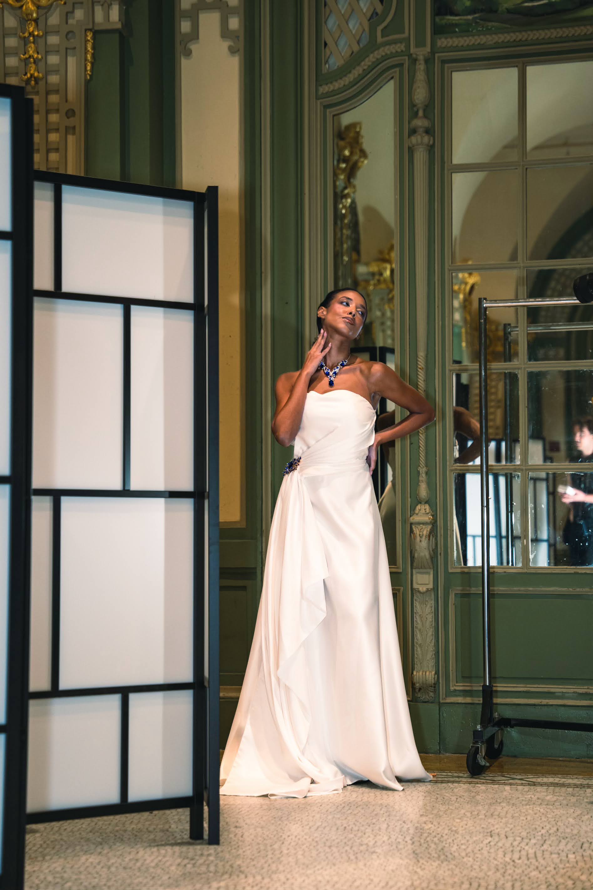 Celeste Draped Satin Gown - Toussaint Lea